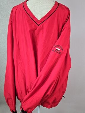 Cutter & Buck Bright Red V-Neck Pullover